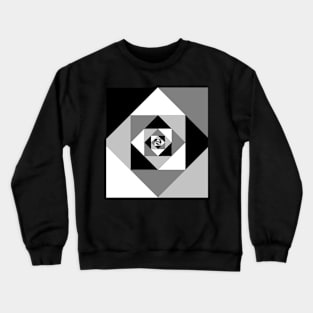 3D Animator 3D Printing black and white pattern Crewneck Sweatshirt